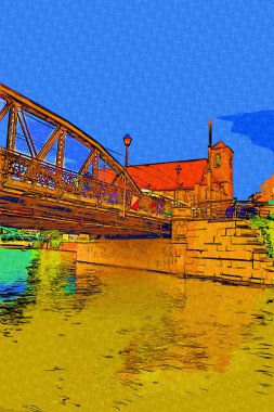 Wroclaw, Polonya 'nın en çok Tumski' sine Aşıklar, Katedral veya Yeşil Köprü de denir. Meşhur Polonyalı turizm merkezi