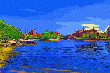 Wroclaw, Polonya 'nın en çok Tumski' sine Aşıklar, Katedral veya Yeşil Köprü de denir. Meşhur Polonyalı turizm merkezi