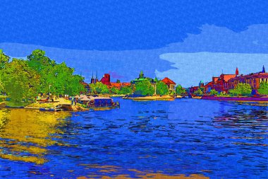 Wroclaw, Polonya 'nın en çok Tumski' sine Aşıklar, Katedral veya Yeşil Köprü de denir. Meşhur Polonyalı turizm merkezi