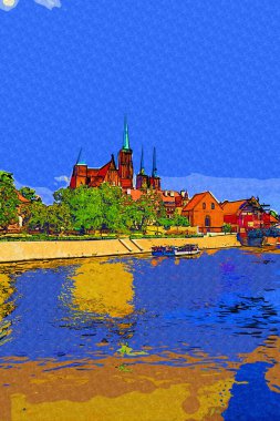 Wroclaw, Polonya 'nın en çok Tumski' sine Aşıklar, Katedral veya Yeşil Köprü de denir. Meşhur Polonyalı turizm merkezi