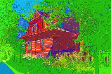 Zakopane 'e hoş geldiniz, eski bina mimarisi.