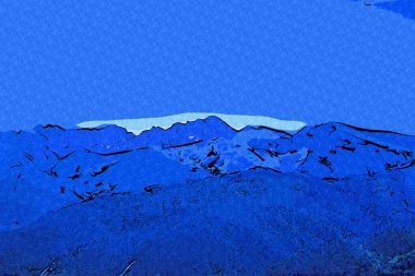 Gubalowka 'da dağ manzarası. Polonya Tatra Dağları.