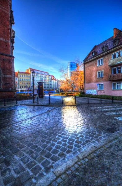 Breslauer Stadtmarkt Retro Vintage Fotografie — Stockfoto