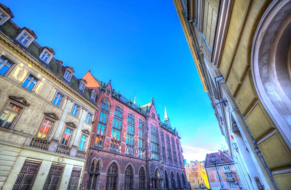 Rynek Wrocławski Fotografia Retro Vintage — Zdjęcie stockowe