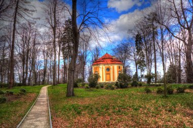 Ksiaz Şatosu Polonya Silezya sanat retro fotoğraf tarihi