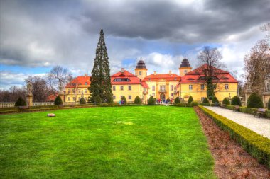 Ksiaz Şatosu Polonya Silezya sanat retro fotoğraf tarihi