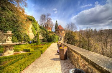 Ksiaz Şatosu Polonya Silezya sanat retro fotoğraf tarihi