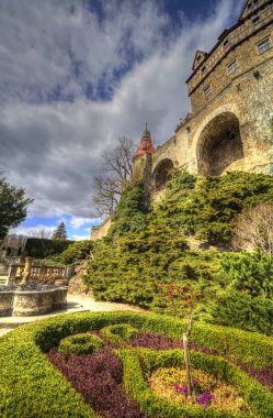 Ksiaz Şatosu Polonya Silezya sanat retro fotoğraf tarihi