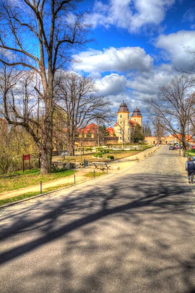 Ksiaz Slott Polen Silesia Konst Retro Fotografi Vintage Gamla — Stockfoto