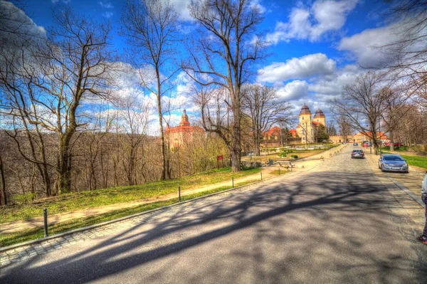 Castello Ksiaz Polonia Arte Retrò Fotografia Vintage Vecchio — Foto Stock