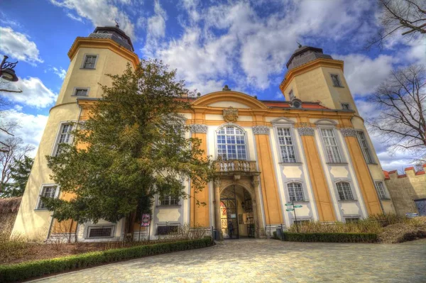 Κάστρο Ksiaz Πολωνία Σιλεσία Τέχνη Ρετρό Φωτογραφία Παλιά Vintage — Φωτογραφία Αρχείου