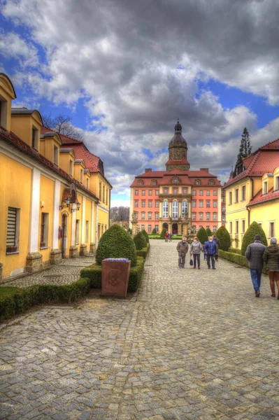 Ksiaz Schloss Polen Schlesien Kunst Retro Fotografie Alte — Stockfoto