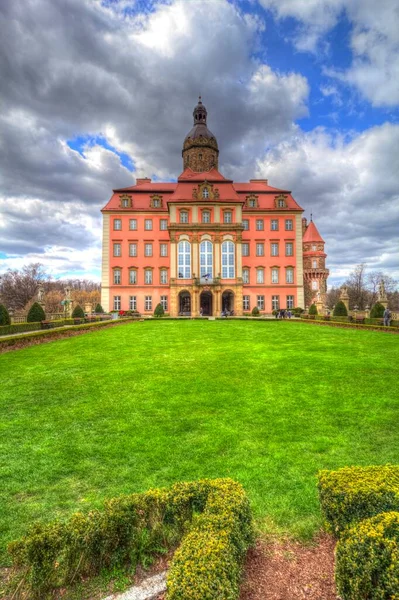 Zamek Ksiaz Polska Silesia Sztuka Retro Fotografia Stare — Zdjęcie stockowe