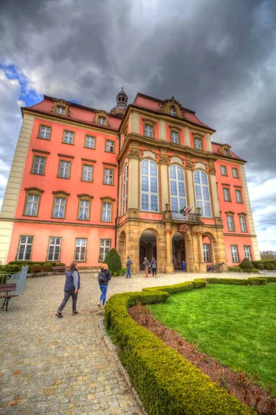 Ksiaz Slott Polen Silesia Konst Retro Fotografi Vintage Gamla — Stockfoto