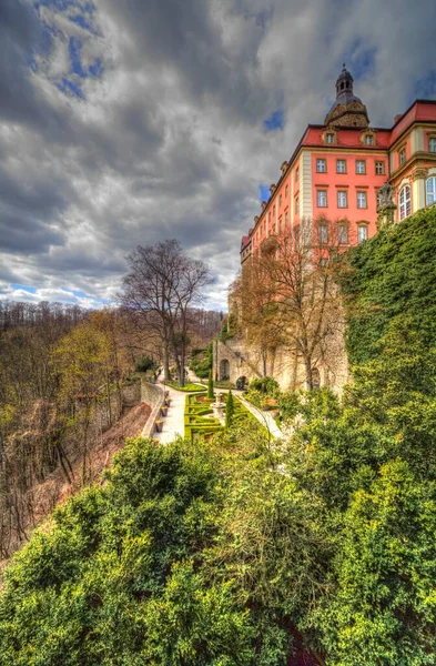 Ksiaz Schloss Polen Schlesien Kunst Retro Fotografie Alte — Stockfoto