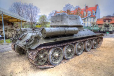 Vintage tank izole çizim sanat illüstrasyonu