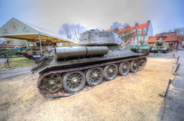 Vintage tank izole çizim sanat illüstrasyonu