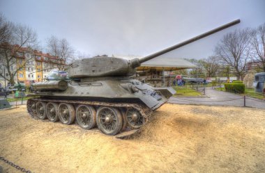 Vintage tank izole çizim sanat illüstrasyonu