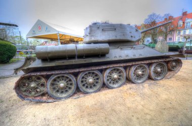 Vintage tank izole çizim sanat illüstrasyonu