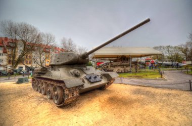 Vintage tank izole çizim sanat illüstrasyonu