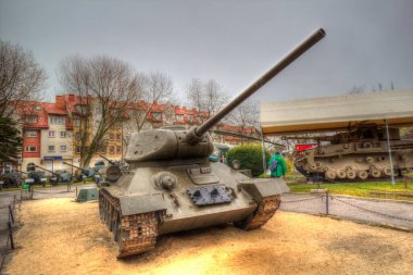 Vintage tank izole çizim sanat illüstrasyonu
