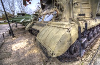 Vintage tank izole çizim sanat illüstrasyonu