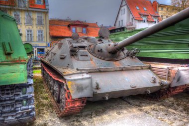 Vintage tank izole çizim sanat illüstrasyonu