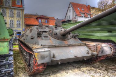 Vintage tank izole çizim sanat illüstrasyonu