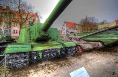 Vintage tank izole çizim sanat illüstrasyonu