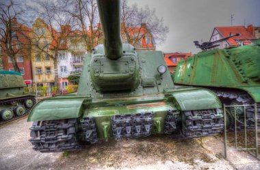 Vintage tank izole çizim sanat illüstrasyonu