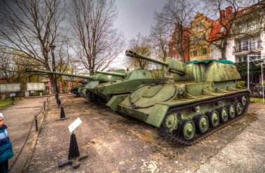 Vintage tank izole çizim sanat illüstrasyonu