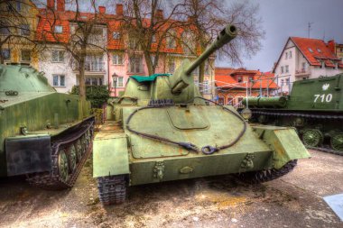 Vintage tank izole çizim sanat illüstrasyonu