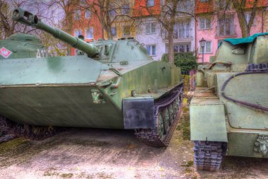 Vintage tank izole çizim sanat illüstrasyonu