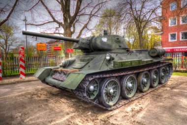 Vintage tank izole çizim sanat illüstrasyonu