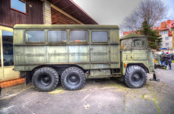 Pantservoertuig Technische Militaire Vrachtwagen Kunst Illustratie Geïsoleerde Schets — Stockfoto