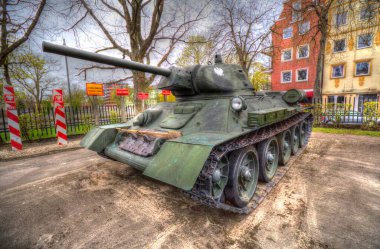 Vintage tank izole çizim sanat illüstrasyonu