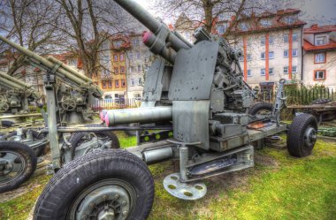 Uçaksavar silah sanatı illüstrasyon askeri çizim