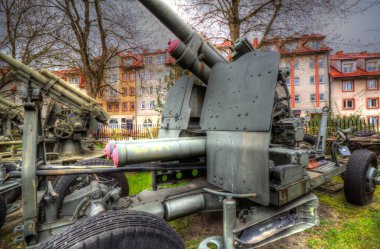 Uçaksavar silah sanatı illüstrasyon askeri çizim