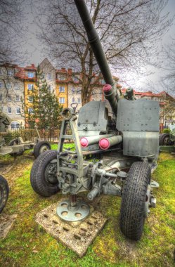 Uçaksavar silah sanatı illüstrasyon askeri çizim