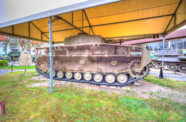 Vintage Tanque Isolado Desenho Desenho Arte Ilustração — Fotografia de Stock