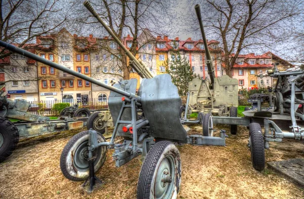 Luftabwehrgeschütz Kunst Illustration Militärische Zeichnung Skizze — Stockfoto