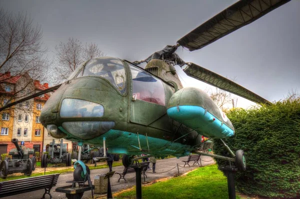 Helicóptero Militar Desenho Ilustração Arte Vintage — Fotografia de Stock