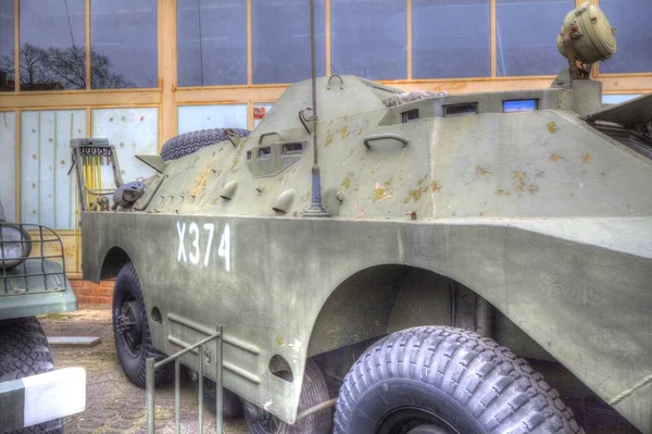 Militär Gepanzerte Auto Krieg Foto Alten Retro Oldtimer Handy — Stockfoto