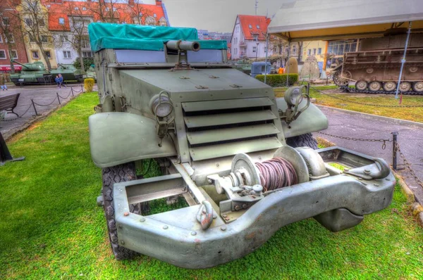 Military Armored Car War Photo Old Retro Vintage Mobile — Stock Photo, Image