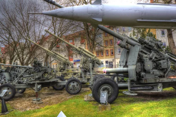 Ballistic Missile Launcher Four Cruise Missiles Powerful Mobile Transportation Antiaircraft — ストック写真