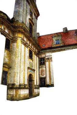 Trzebnica manzarası, Polonya 'nın Aşağı Silezya bölgesinde küçük güzel bir kasaba.