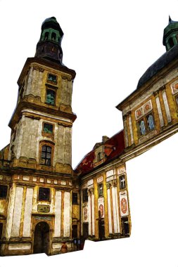 Trzebnica manzarası, Polonya 'nın Aşağı Silezya bölgesinde küçük güzel bir kasaba.