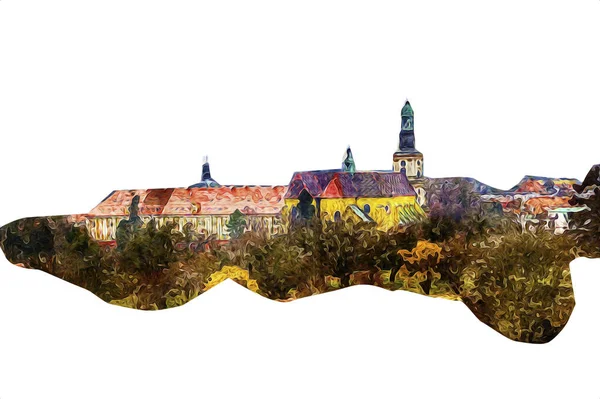Uitzicht Trzebnica Een Prachtig Stadje Neder Silezië Polen — Stockfoto