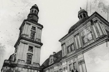 Trzebnica manzarası, Polonya 'nın Aşağı Silezya bölgesinde küçük güzel bir kasaba.