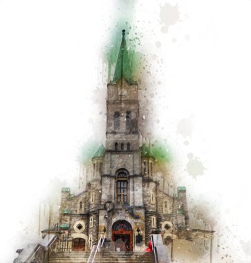 Polonya, Zakopane 'nin tahta mimarisi, resim çizimi.